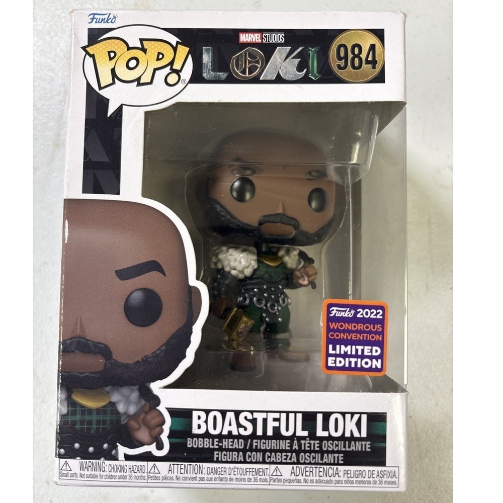 Funko Pop Marvel Boastful Loki #984- 2022 Wondrous Convention Limited Edition